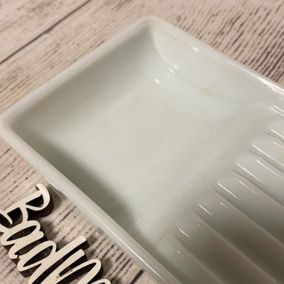 Vintage Antique Milk Glass Dentist Cabinet Tray C - Picture 3 of 7